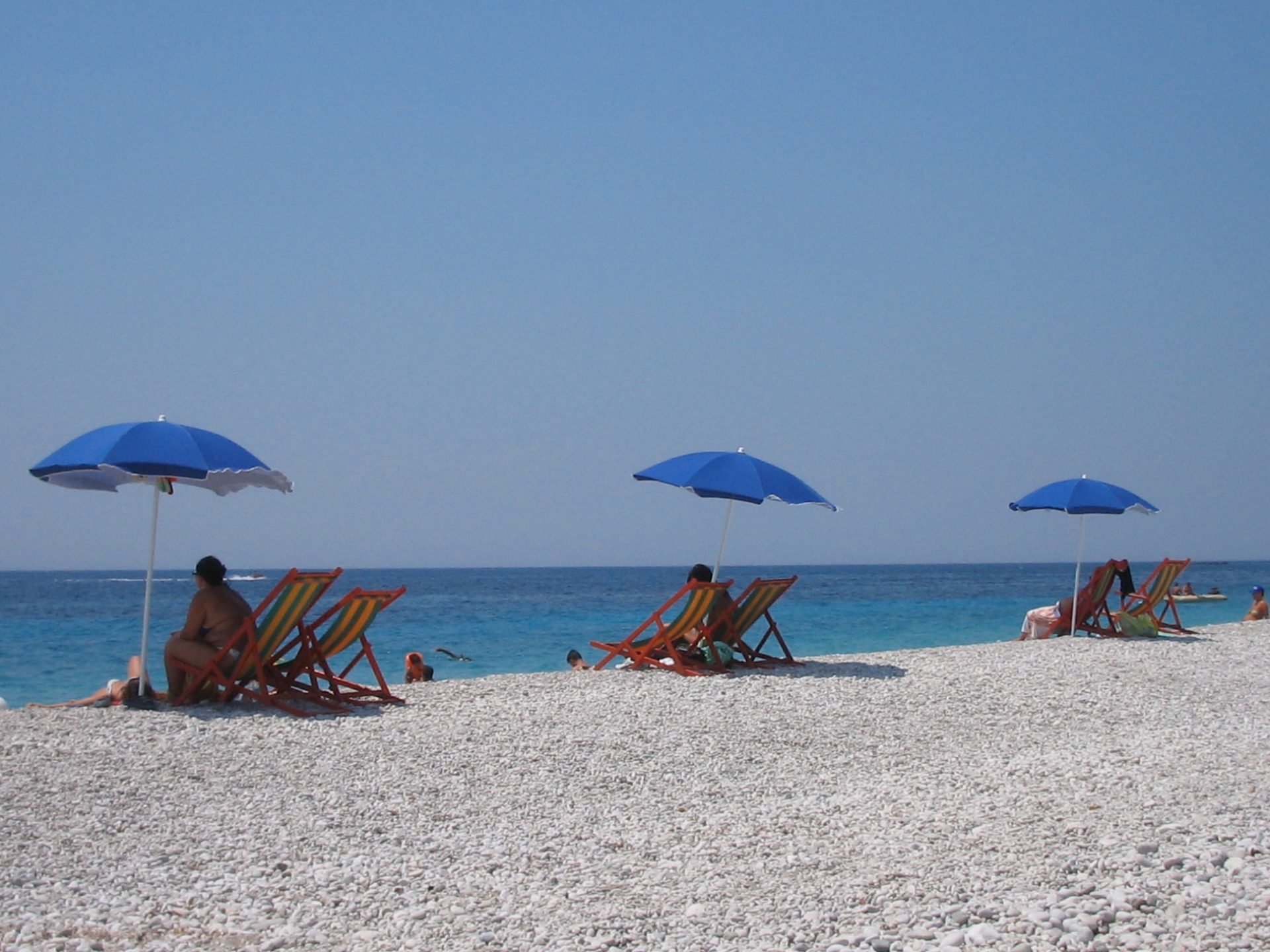 Baba Hysen Beach in Vlorë County (Himarë), Albania