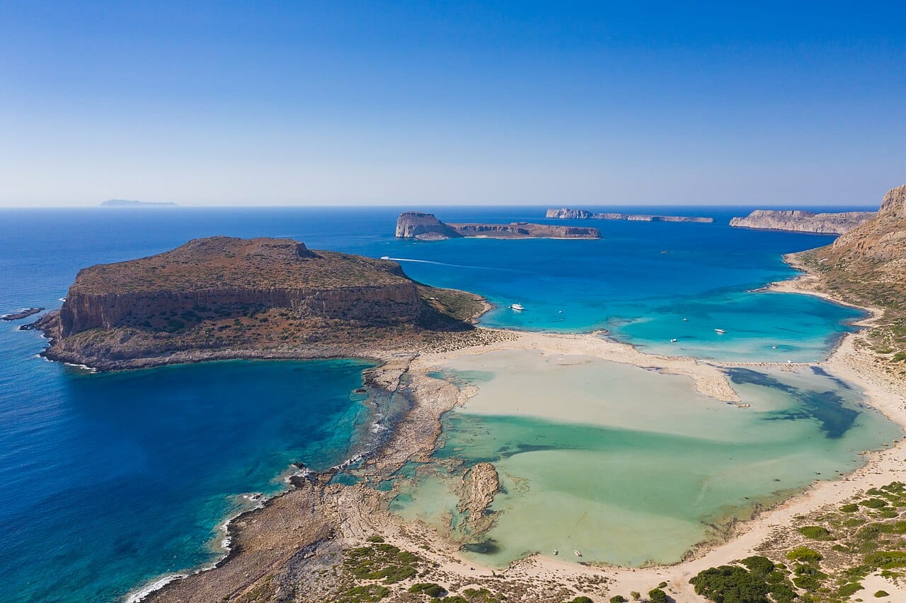 Balos Lagoon in Crete, Greece