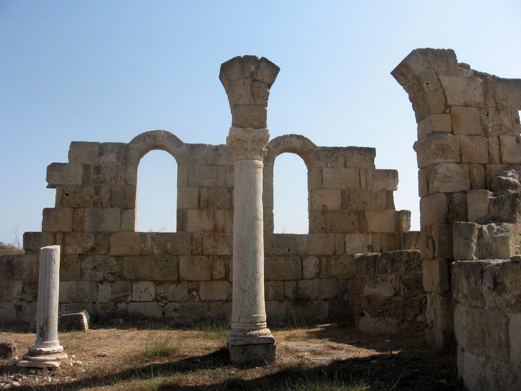 Bedis Beach (Salamis) in Ancient Salamis, Famagusta, Cyprus