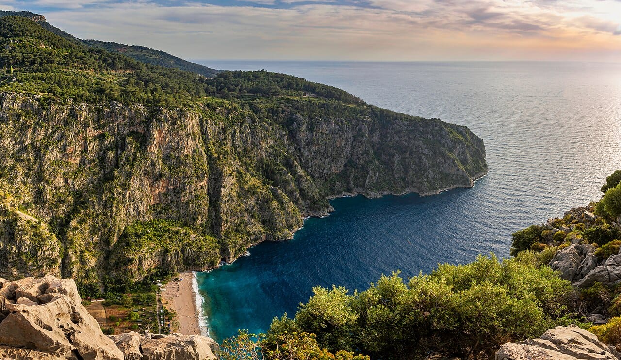 Butterfly Valley in Faralya, near Oludeniz, Fethiye, Turkey