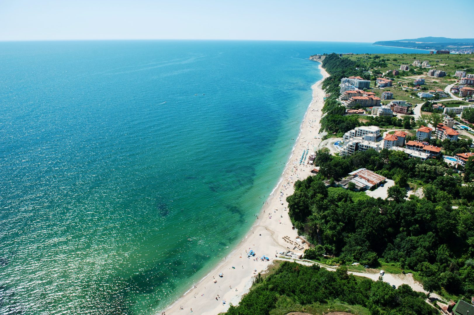 Byala Central & White Cliffs in Byala, Varna Province, Bulgaria