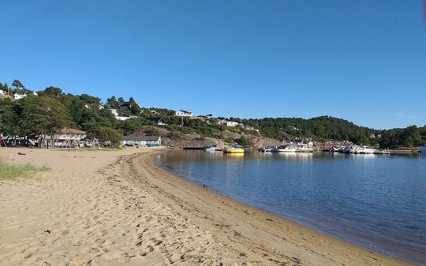 Åros Beach in Søgne, Kristiansand, Norway