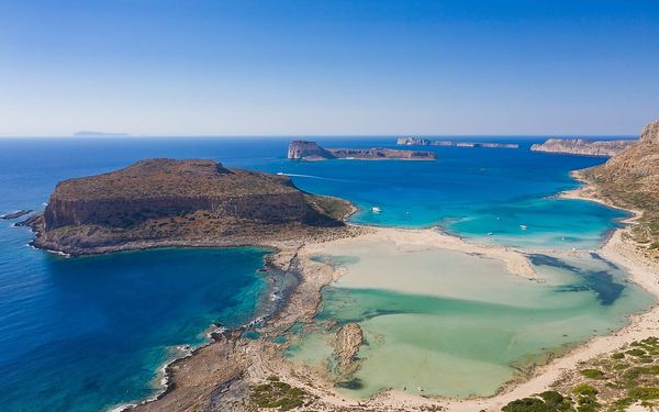Balos Lagoon in Crete, Greece