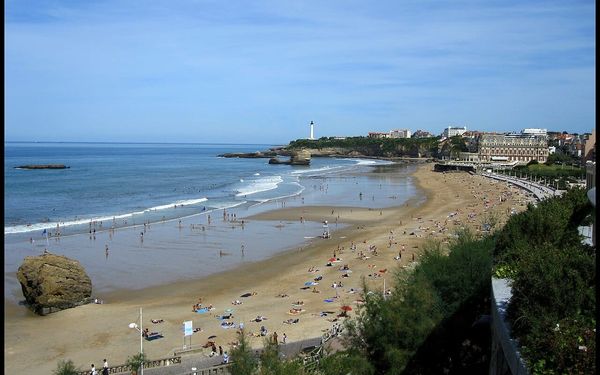 Grande Plage in Biarritz, France