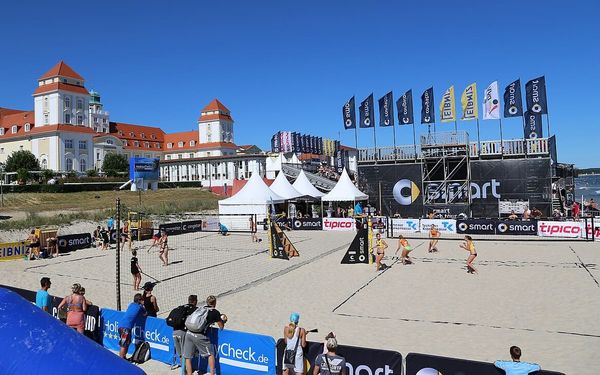 Binz Beach in Rugen, Germany