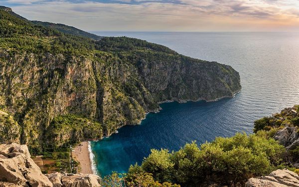 Butterfly Valley in Faralya, near Oludeniz, Fethiye, Turkey