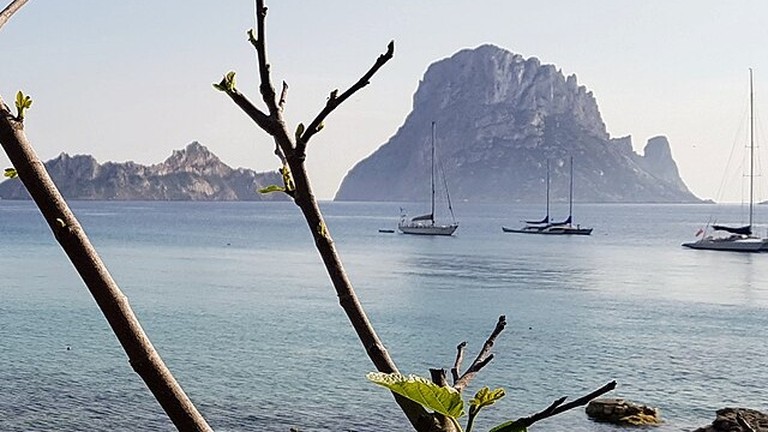 Cala d'Hort in Balearic Islands (Ibiza), Spain