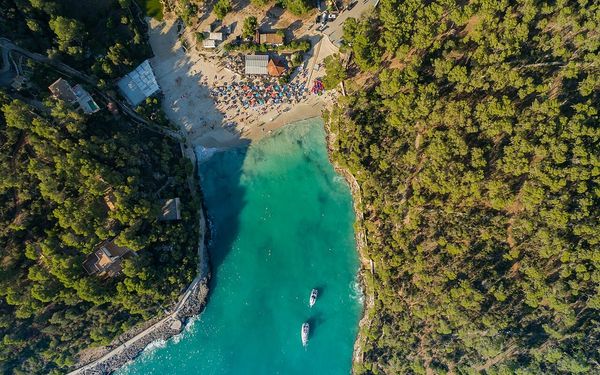 Cala Mondrago in Santanyi, Mallorca, Spain
