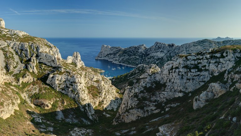 Calanque de Sormiou in Marseille, France