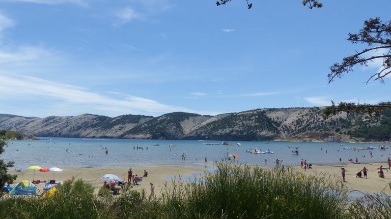 Ciganka Sand Cove in Rab Island, Croatia