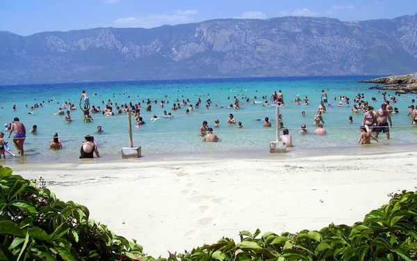 Cleopatra Beach (Sedir Island) in Sedir Island, Gulf of Gokova, Turkey