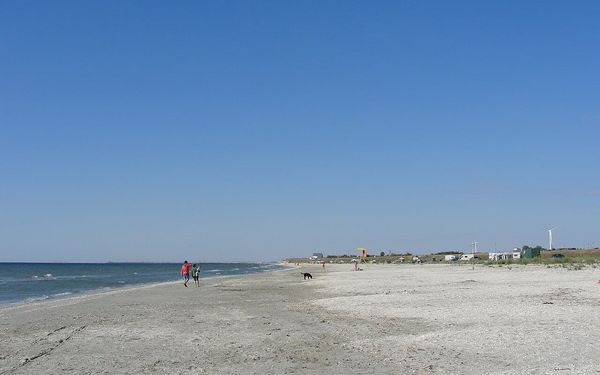 Corbu Beach in Corbu, Danube Delta edge, Romania