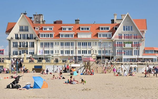 De Haan Beach in West Flanders, Belgium
