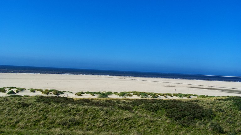 Texel Island Beach (De Koog) in North Holland (Texel Island), Netherlands