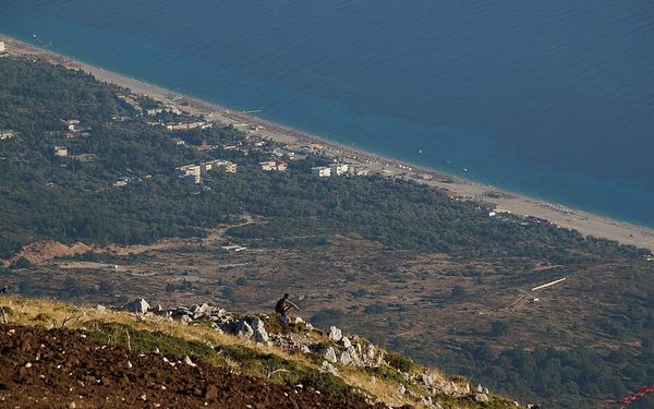 Drymades Beach in near Dhërmi, Albanian Riviera, Albania