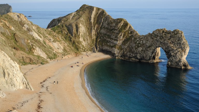 Durdle Door Beach in Dorset (Jurassic Coast), United Kingdom