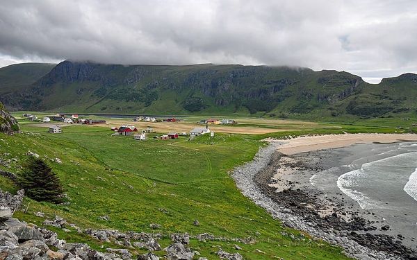 Ervik Beach in Stadlandet, Norway
