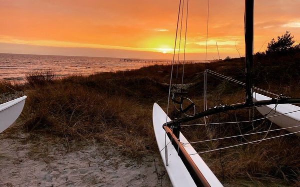Falsterbo Beach in Falsterbo, Skåne, Sweden