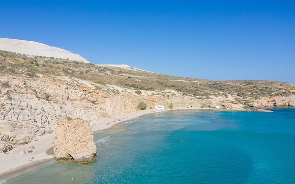 Firiplaka Beach in Milos, Greece