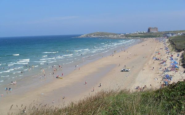 Fistral Beach in Newquay, Cornwall, United Kingdom