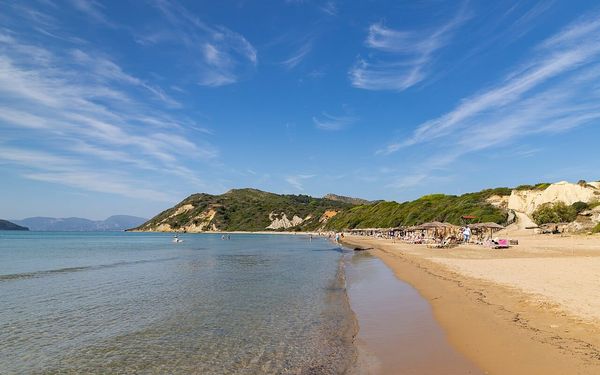 Gerakas Beach in Vasilikos, Zakynthos, Greece