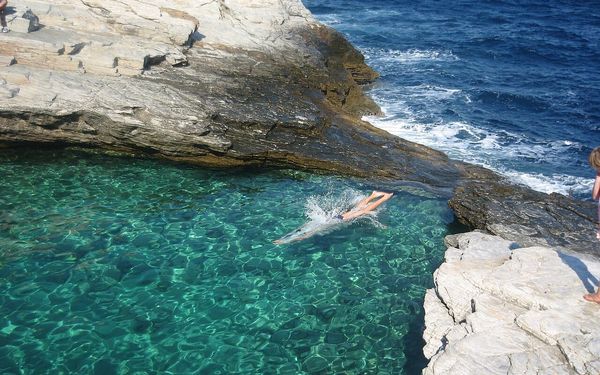 Giola Lagoon in Thassos, Greece