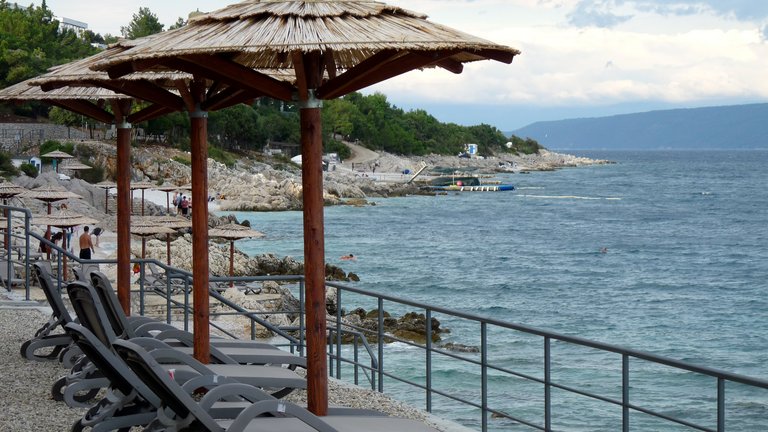 Girandella Beach in Istria (Rabac), Croatia