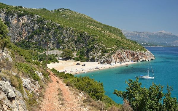 Gjipe Beach in Himarë, Albanian Riviera, Albania