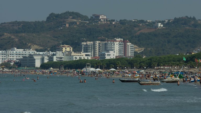 Golem Beach in Tirana / Durrës County, Albania