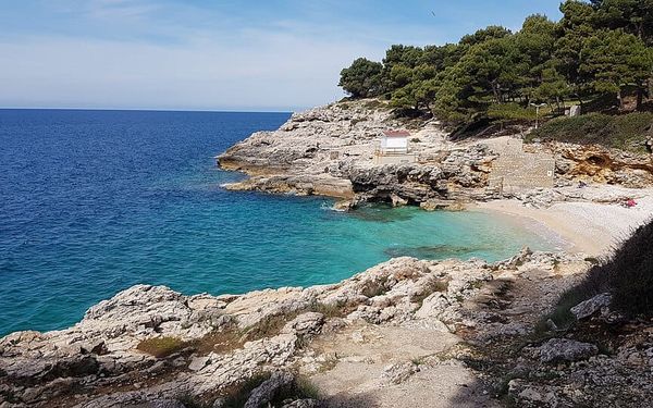 Hawaii Beach (Havajke) in Verudela, Pula, Istria, Croatia