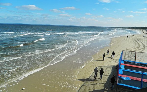 Heringsdorf Beach in Usedom, Mecklenburg-Vorpommern, Germany