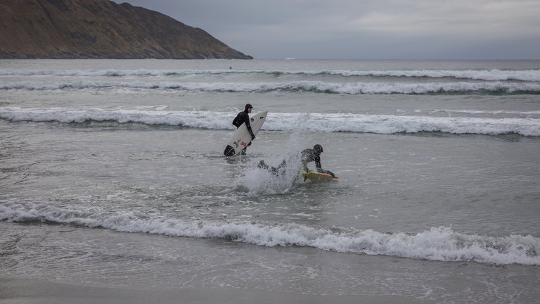 Hoddevik Surf Beach in Vestland (Stad Peninsula), Norway