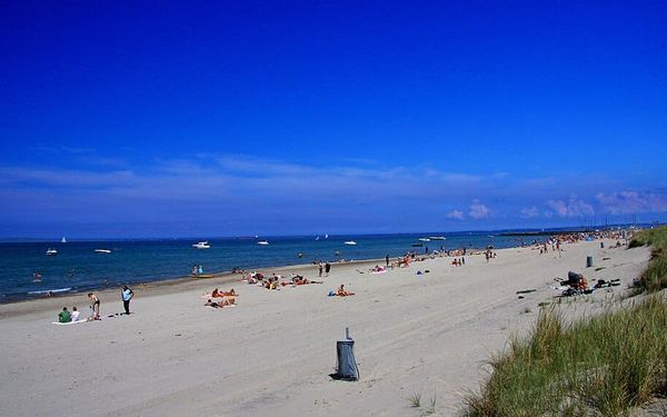 Hornbæk Beach in North Zealand, Denmark