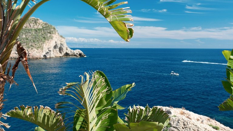 Isola Bella Beach in Sicily (Messina / Taormina), Italy