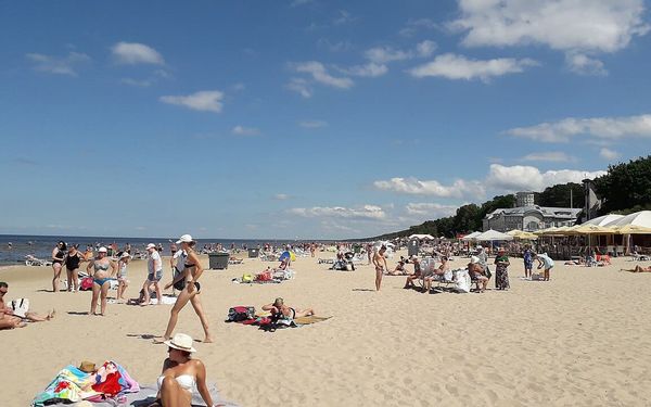 Jurmala Beach in Jurmala, near Riga, Latvia