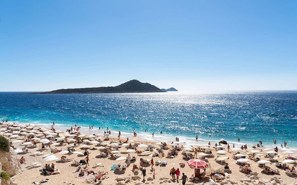 Kaputaş Beach in Kaş, Turkey