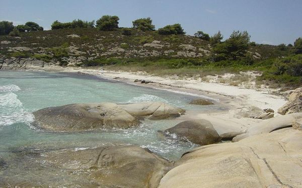 Karidi Beach in Vourvourou, Sithonia, Greece
