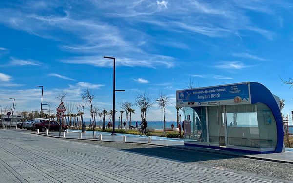 Konyaaltı Beach in Antalya, Turkey