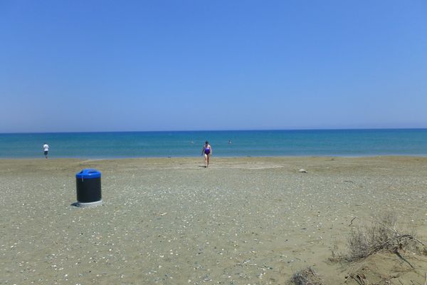 Lady's Mile Beach in Akrotiri, Limassol, Cyprus