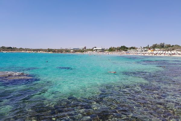 Landa Beach (Golden Beach) in Ayia Napa, Cyprus