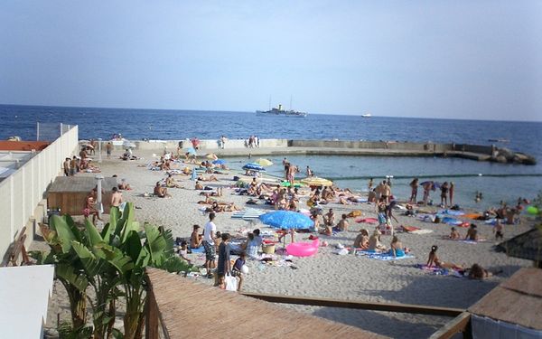 Larvotto Beach in Monte-Carlo, Monaco