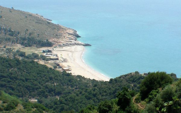 Lukovë Beach in Lukovë, Albanian Riviera, Albania