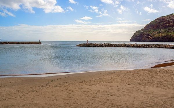 Machico Beach in Machico, Madeira, Portugal