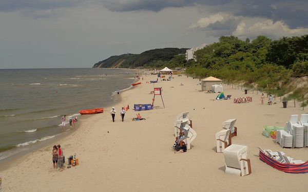 Międzyzdroje Beach in Wolin Island, Poland