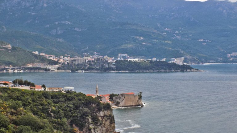 Mogren Beach in Budva Municipality, Montenegro