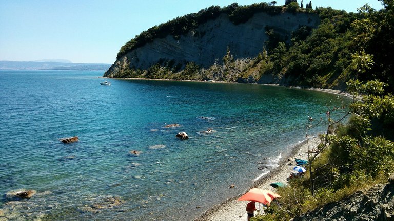 Moon Bay (Mesecev Zaliv) in Strunjan, Slovenian Riviera, Slovenia