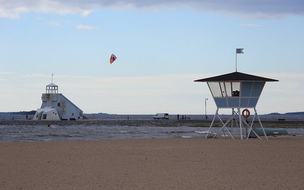 Nallikari Beach in Oulu, North Ostrobothnia, Finland