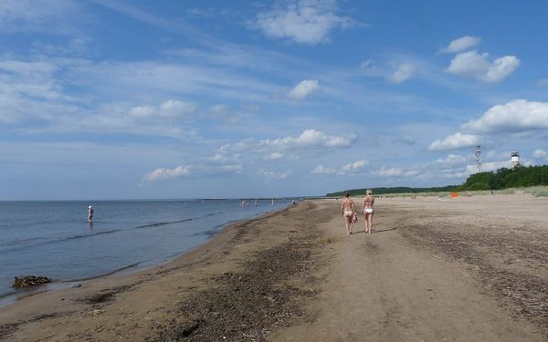 Narva-Jõesuu Beach in Ida-Viru, Estonia