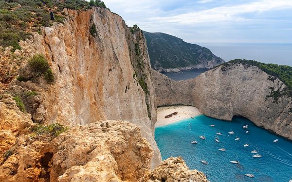 Navagio (Shipwreck) Beach in Zakynthos, Greece