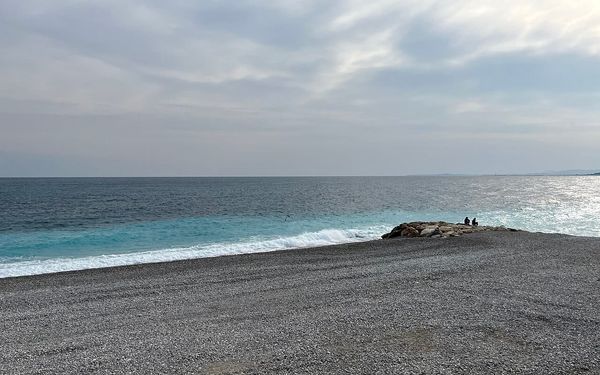 Nice Beach in Promenade des Anglais, Nice, France